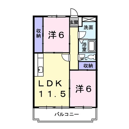 ＬＡＳＳＩＫの物件間取画像